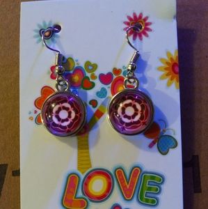 Handmade cabochon earrings